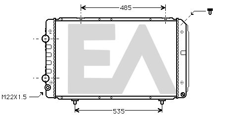 31R55031 EACLIMA Радиатор, охлаждение двигателя