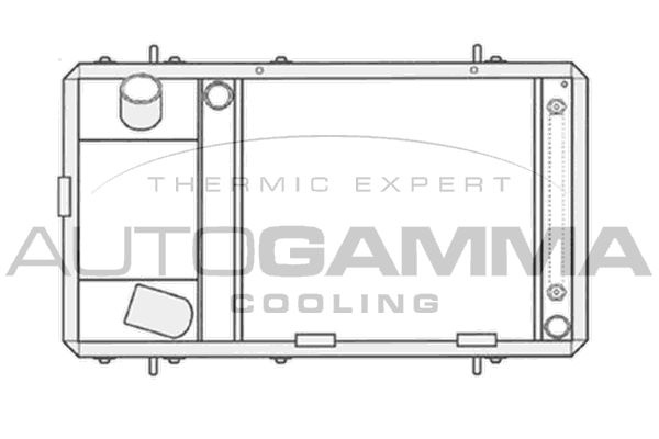 104662 AUTOGAMMA Радиатор, охлаждение двигателя