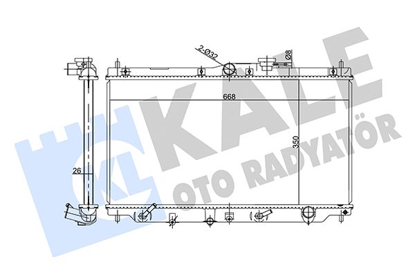 358550 KALE OTO RADYATÖR Радиатор, охлаждение двигателя