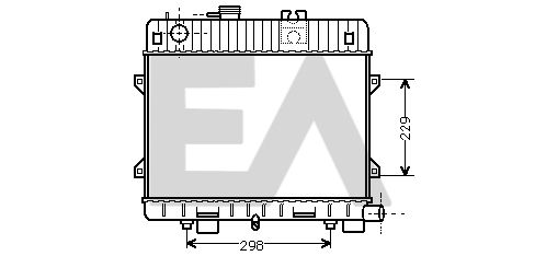 31R07014 EACLIMA Радиатор, охлаждение двигателя