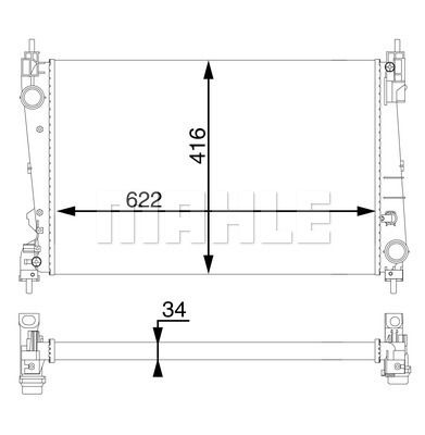 WG2182769 WILMINK GROUP Радиатор, охлаждение двигателя