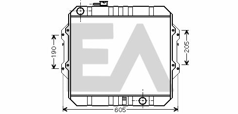 31R71197 EACLIMA Радиатор, охлаждение двигателя