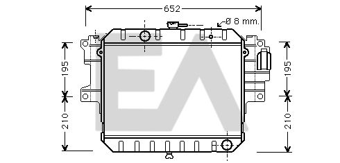 31R19024 EACLIMA Радиатор, охлаждение двигателя