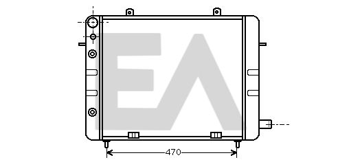 31R54052 EACLIMA Радиатор, охлаждение двигателя