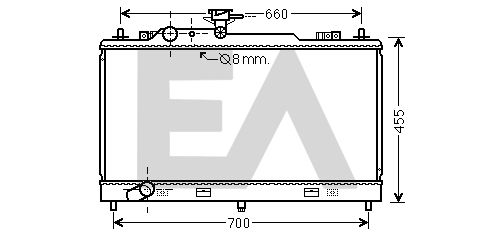 31R52099 EACLIMA Радиатор, охлаждение двигателя