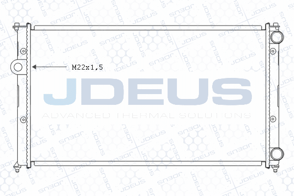 M0250051 JDEUS Радиатор, охлаждение двигателя