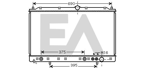 31R51033 EACLIMA Радиатор, охлаждение двигателя