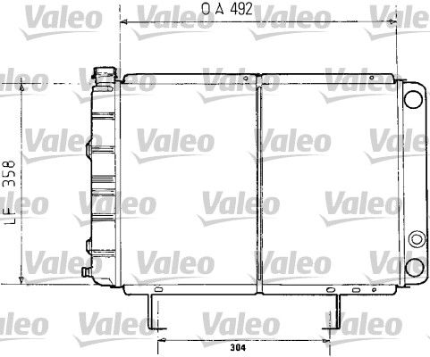 730071 VALEO Радиатор, охлаждение двигателя