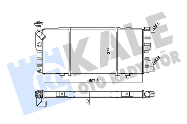 137800 KALE OTO RADYATÖR Радиатор, охлаждение двигателя