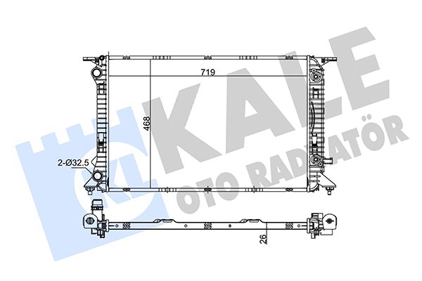 353400 KALE OTO RADYATÖR Радиатор, охлаждение двигателя