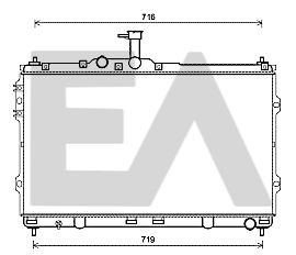 31R28147 EACLIMA Радиатор, охлаждение двигателя