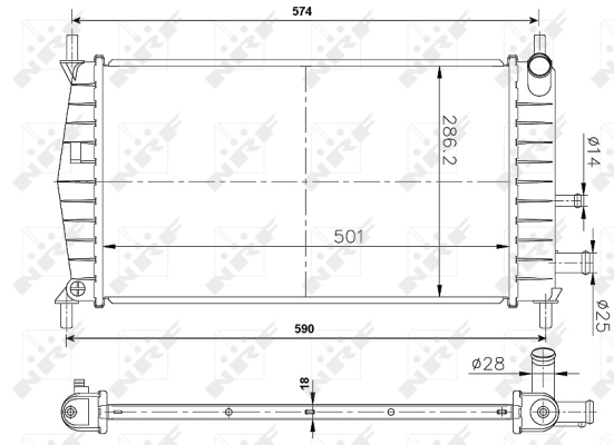 WG1721129 WILMINK GROUP Радиатор, охлаждение двигателя