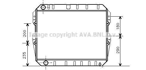 TO2134 AVA QUALITY COOLING Радиатор, охлаждение двигателя