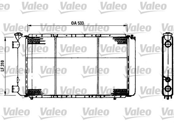 730021 VALEO Радиатор, охлаждение двигателя