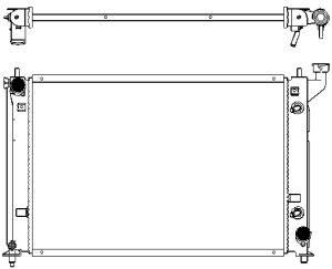 34611051 SAKURA Automotive Радиатор, охлаждение двигателя