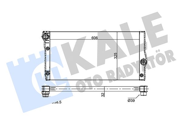 354250 KALE OTO RADYATÖR Радиатор, охлаждение двигателя