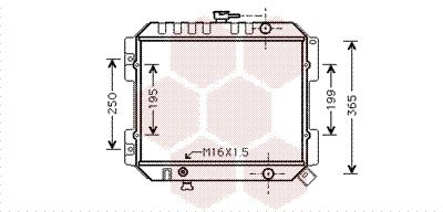 13002141 VAN WEZEL Радиатор, охлаждение двигателя