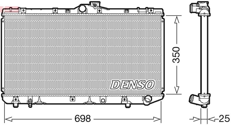 DRM50079 DENSO Радиатор, охлаждение двигателя