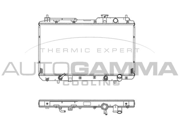 102854 AUTOGAMMA Радиатор, охлаждение двигателя
