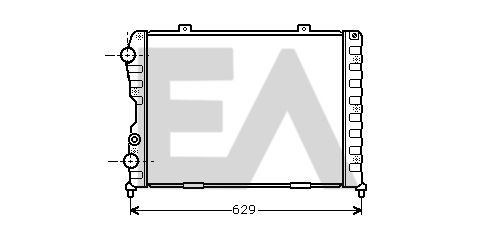 31R03025 EACLIMA Радиатор, охлаждение двигателя