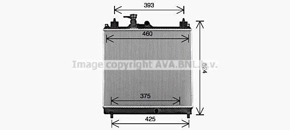 SZ2163 AVA QUALITY COOLING Радиатор, охлаждение двигателя