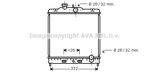 HD2121 AVA QUALITY COOLING Радиатор, охлаждение двигателя