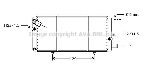 PEA2085 AVA QUALITY COOLING Радиатор, охлаждение двигателя