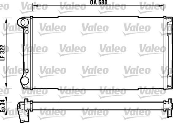 732913 VALEO Радиатор, охлаждение двигателя