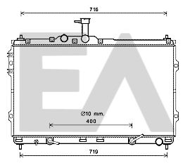 31R28146 EACLIMA Радиатор, охлаждение двигателя