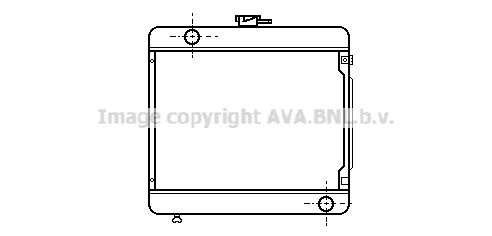 MS2025 AVA QUALITY COOLING Радиатор, охлаждение двигателя