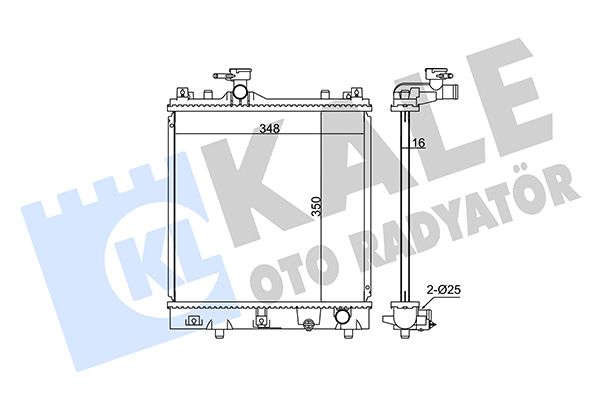 348060 KALE OTO RADYATÖR Радиатор, охлаждение двигателя