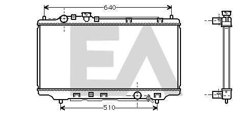 31R52044 EACLIMA Радиатор, охлаждение двигателя