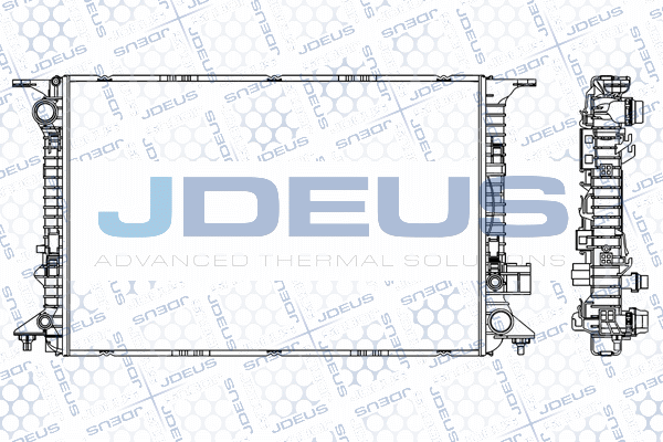 M001057A JDEUS Радиатор, охлаждение двигателя