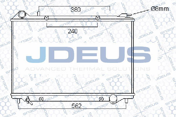 020M34 JDEUS Радиатор, охлаждение двигателя