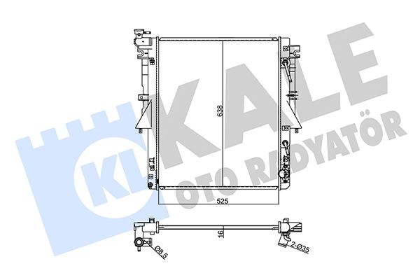 355065 KALE OTO RADYATÖR Радиатор, охлаждение двигателя