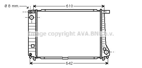 BW2104 AVA QUALITY COOLING Радиатор, охлаждение двигателя