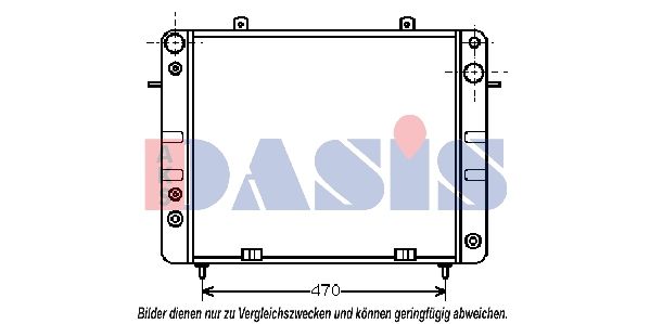 150480N AKS DASIS Радиатор, охлаждение двигателя