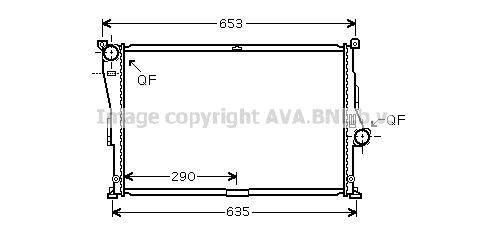 BW2335 AVA QUALITY COOLING Радиатор, охлаждение двигателя