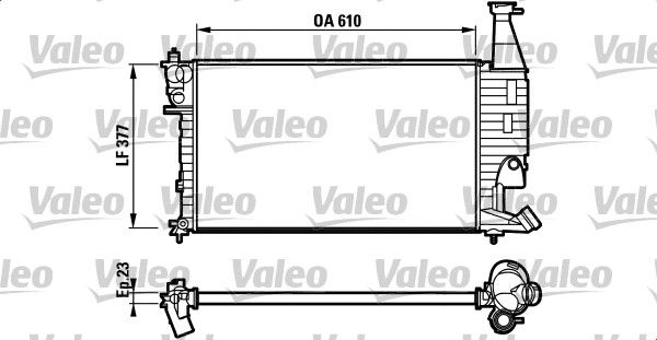 732563 VALEO Радиатор, охлаждение двигателя