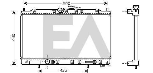 31R51048 EACLIMA Радиатор, охлаждение двигателя