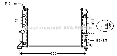 OLA2363 AVA QUALITY COOLING Радиатор, охлаждение двигателя