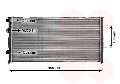 58002103 VAN WEZEL Радиатор, охлаждение двигателя