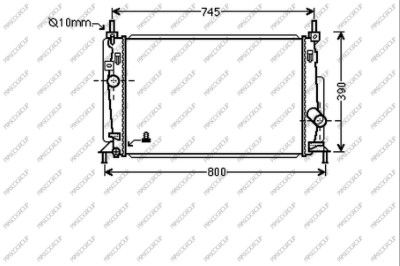 MZ330R001 PRASCO Радиатор, охлаждение двигателя