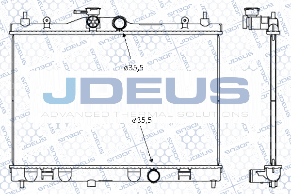 M0190500 JDEUS Радиатор, охлаждение двигателя