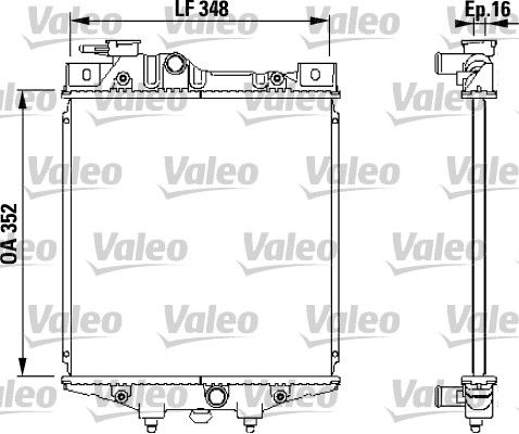 731020 VALEO Радиатор, охлаждение двигателя