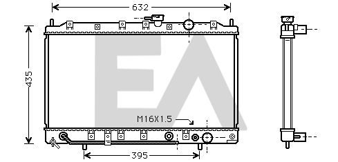 31R51052 EACLIMA Радиатор, охлаждение двигателя