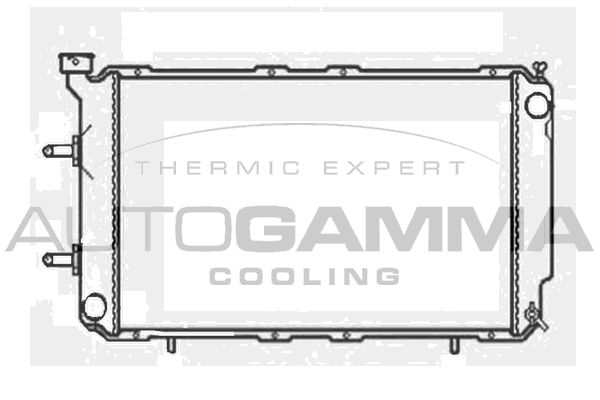 102312 AUTOGAMMA Радиатор, охлаждение двигателя