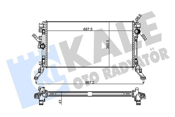 273900 KALE OTO RADYATÖR Радиатор, охлаждение двигателя