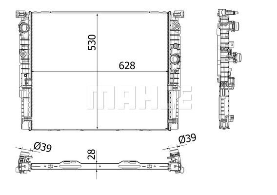 CR2196000P MAHLE Радиатор, охлаждение двигателя