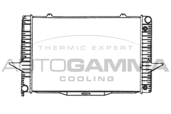 101292 AUTOGAMMA Радиатор, охлаждение двигателя